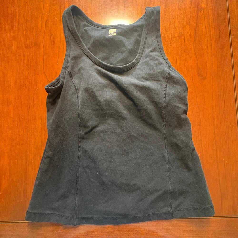 SJB Performance Black Tank w/Built in Bra Size Medium